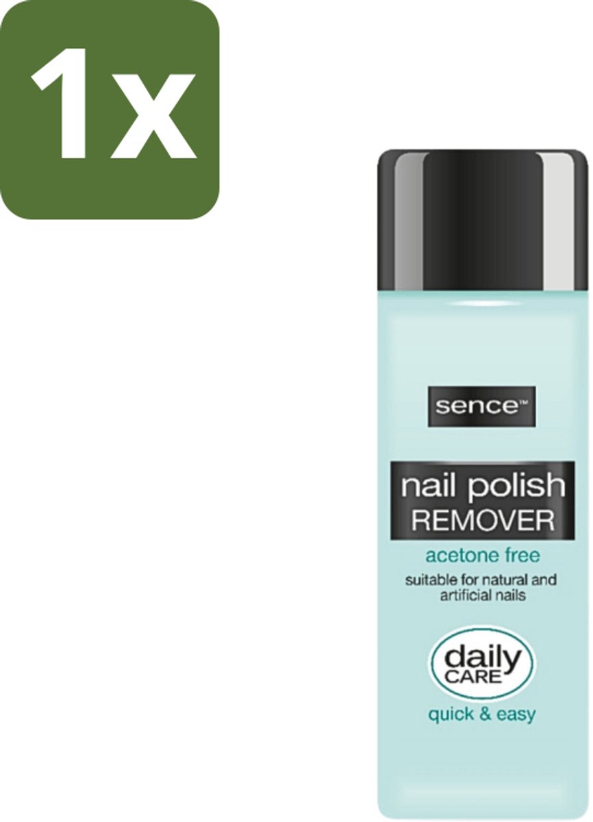 1 x Sence - Acetonvrij - Nagellakremover - Pompflacon - 175 ml - Nagellakremover - Acetonvrije Nagellakremover - Pompflacon Nagellakremover - Milde Nagellakremover - Acetonvrije Nagellakverwijdering