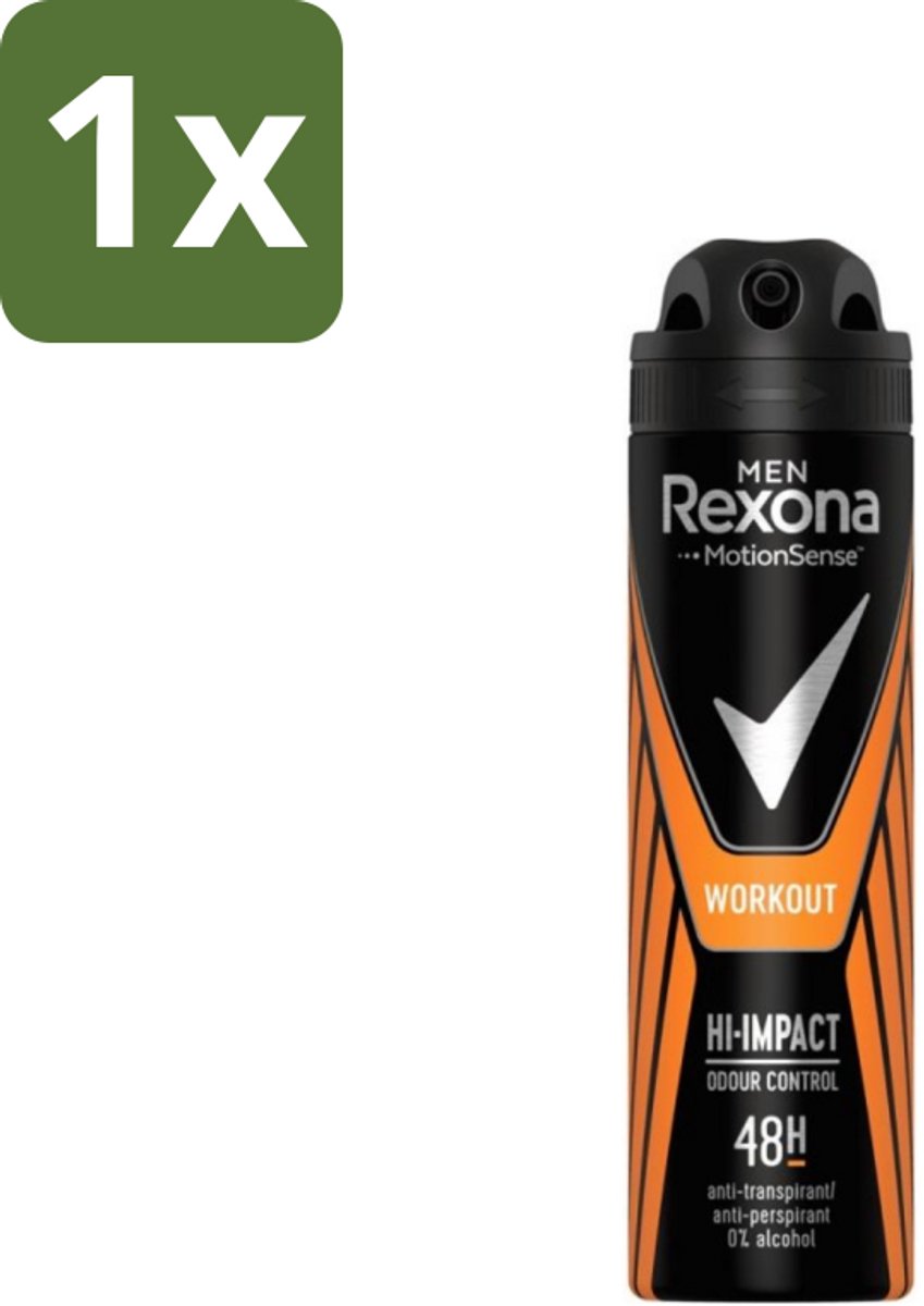 1 x Rexona Men - MotionSense - Deodorant Spray - Anti-transpirant - 150 ml - Deodorant Spray - Anti-transpirant - Zweetgeur - Zweetbescherming - Mannelijke Deodorant