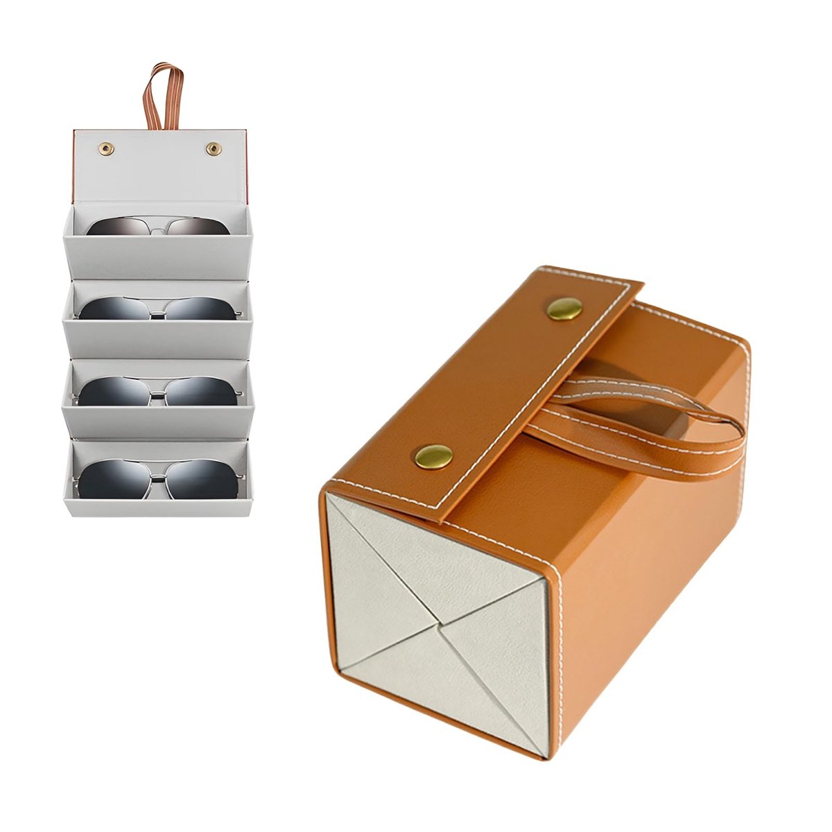 Solidchoice - Reis Zonnebril Organizer met 4 Slots, Hangend en Vouwbaar