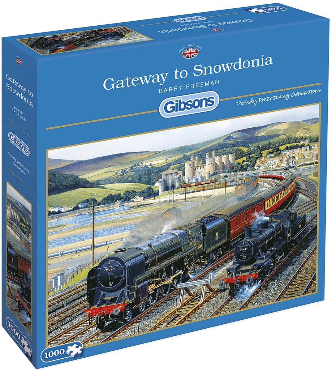 Solidchoice - Premium Entry to Snowdonia Puzzel met 1000 Stukken