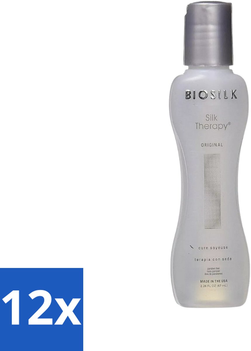 12 x Biosilk - Haarserum - Silk Therapy - Original - 67ml - Haarserum - Zijde - Haarbescherming - Haarherstel - Natuurlijke Zijde