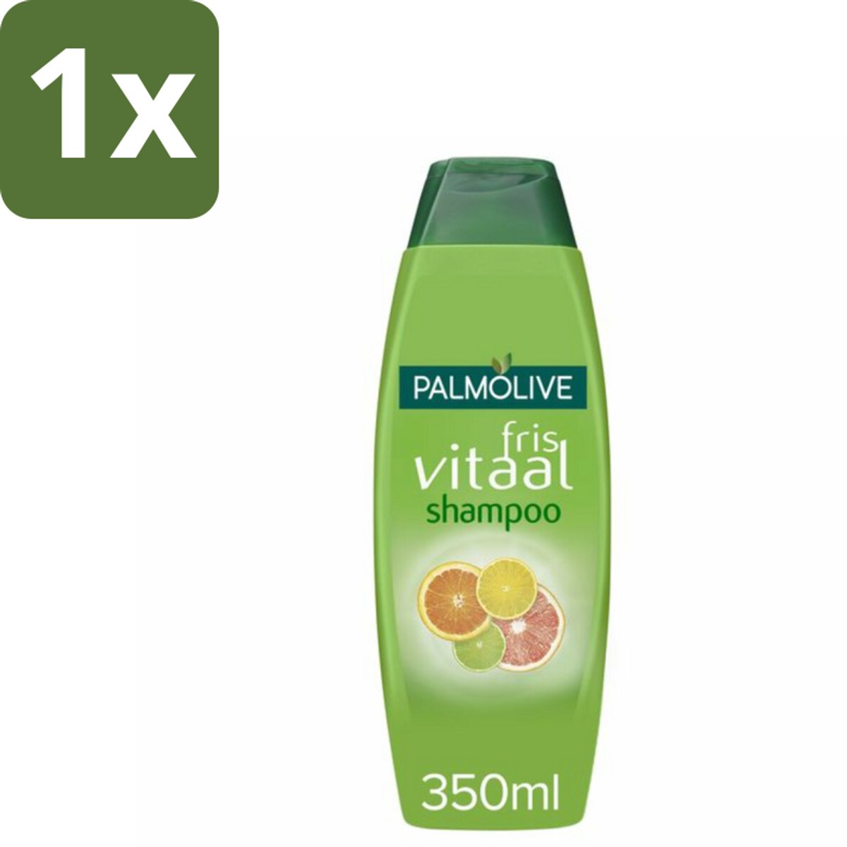 1 x Palmolive Shampoo Fris Vitaal 350 ml - Palmolive Fris Vitaal Shampoo - Citrus Shampoo - Haar Reinigen - Haar Vitaliteit - Haar Volume