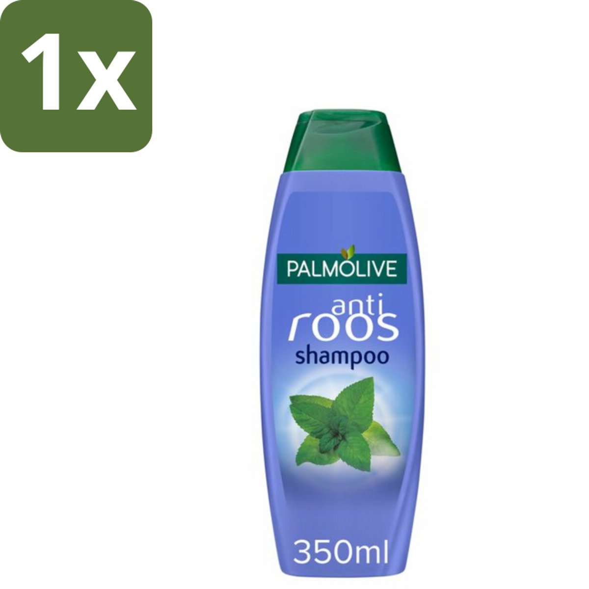 1 x Palmolive Shampoo Anti-Roos 350 ml - Anti-roos Shampoo - Wilde Munt Shampoo - Roosbestrijdend Shampoo - Gezonde Hoofdhuid - Verfrissend Haar