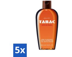 Tabac 5 x Original - Douchegel - Milde reiniging - 400 ml - Douchegel - Bad En Douchegel - Milde Reiniging - Huid Verzorging - Hydraatatie