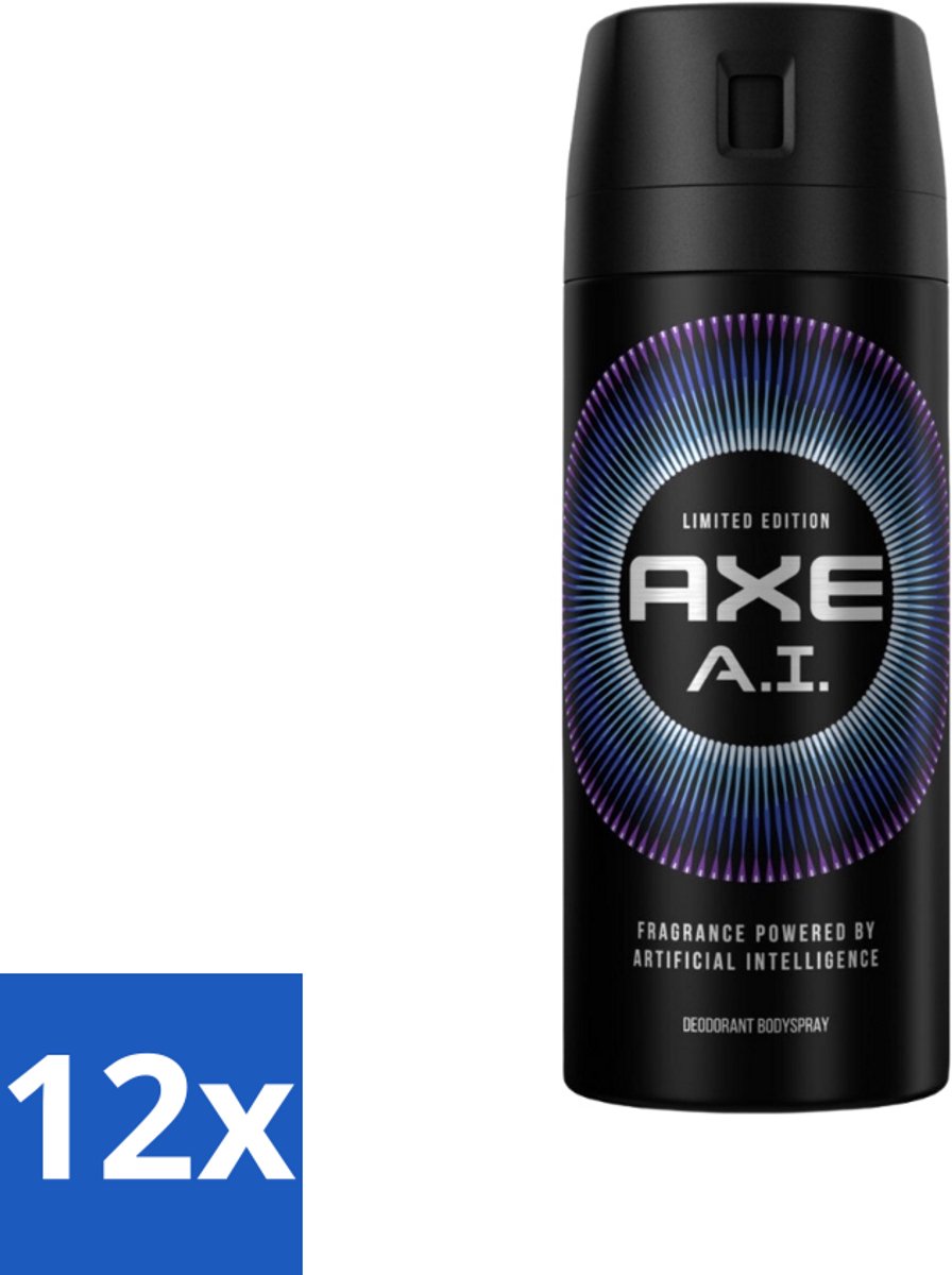 Axe - Limited Edition - Deodorant Bodyspray - A.I. - 150 ml - Voordeelverpakking - 12 stuks