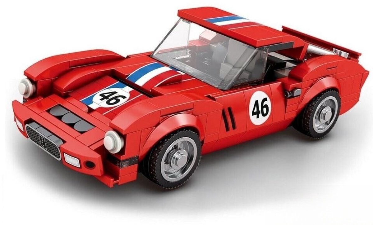 Reobrix 813 Ferrari 250 GTO bouwset | City fast champions adventure | Creator classic motor bouwpakket | Technic speelgoed ideas voor volwassenen | Icons furious speed auto | Technische bouwdoos met 320 bloks