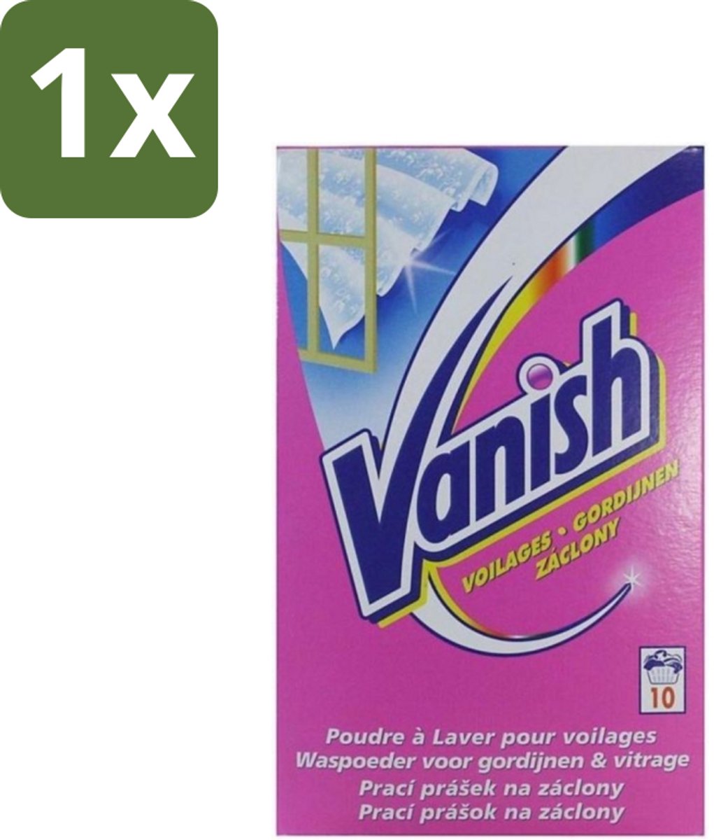 Vanish Gordijnen - Waspoeder - Voor Gordijnen & Vitrage - 10 Wasbeurten - 1 stuk