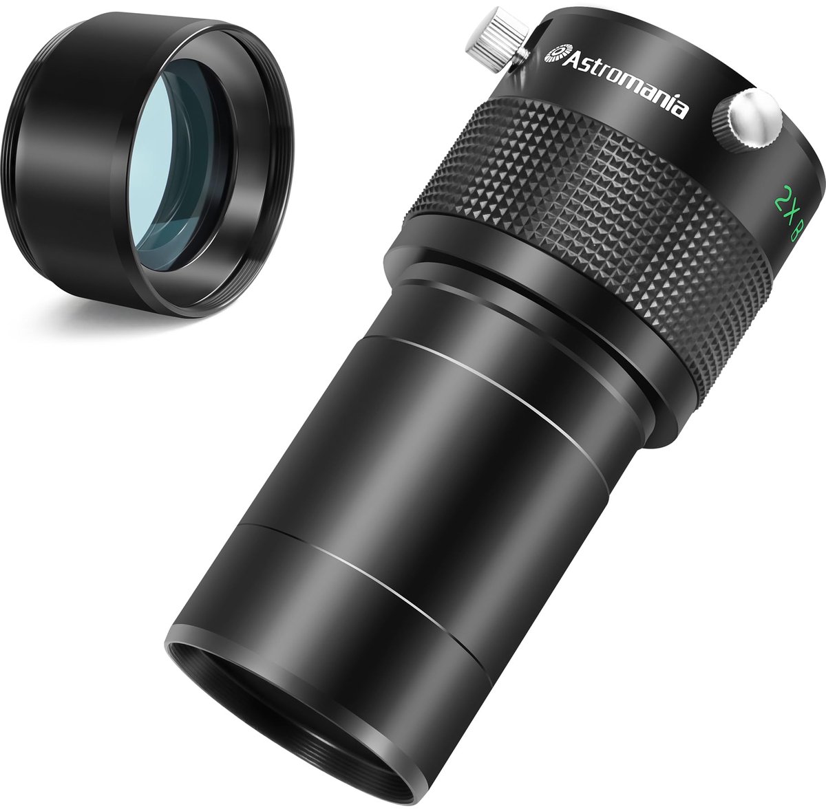 Astromania Barlow lens voor telescopen, 2" Ed 2X Dual Power - ShopVlot