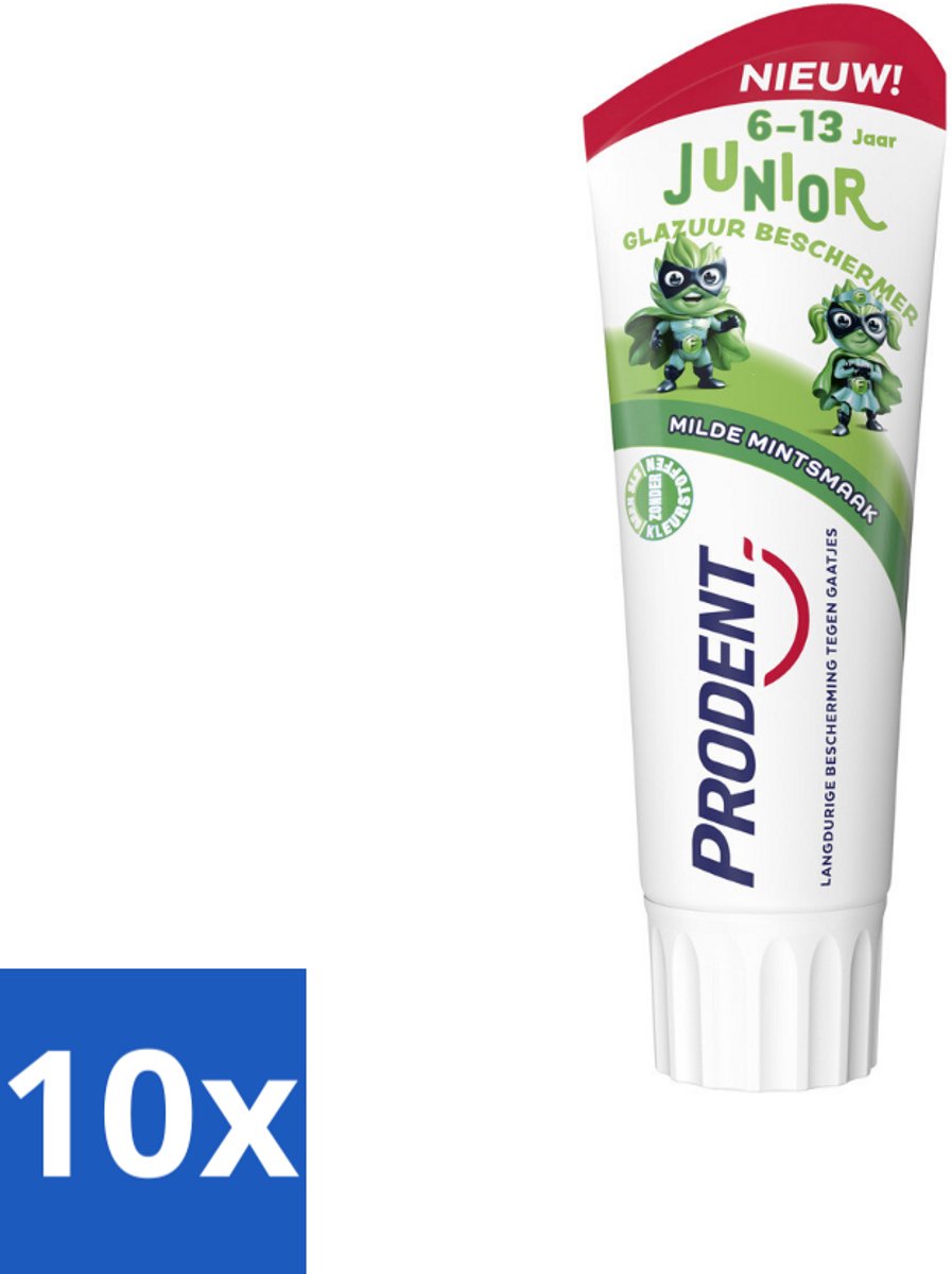 Prodent – Tandpasta Glazuurbeschermer – Kids 6+ – 75 ml - Bulkverpakking - 10 stuks