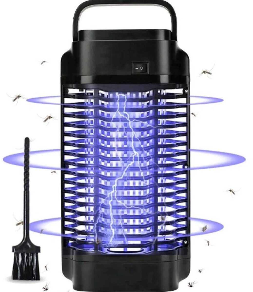 casalora® -Muggenlamp - Vliegenlamp - Vliegenvanger - Muggenvanger - Elektrische Muggenverdelger voor Binnen en Buiten – 18W - insectenlamp 4200 Volt - UV insectendoder - Voor grote ruimtes - opvangbak & schoonmaakborstel