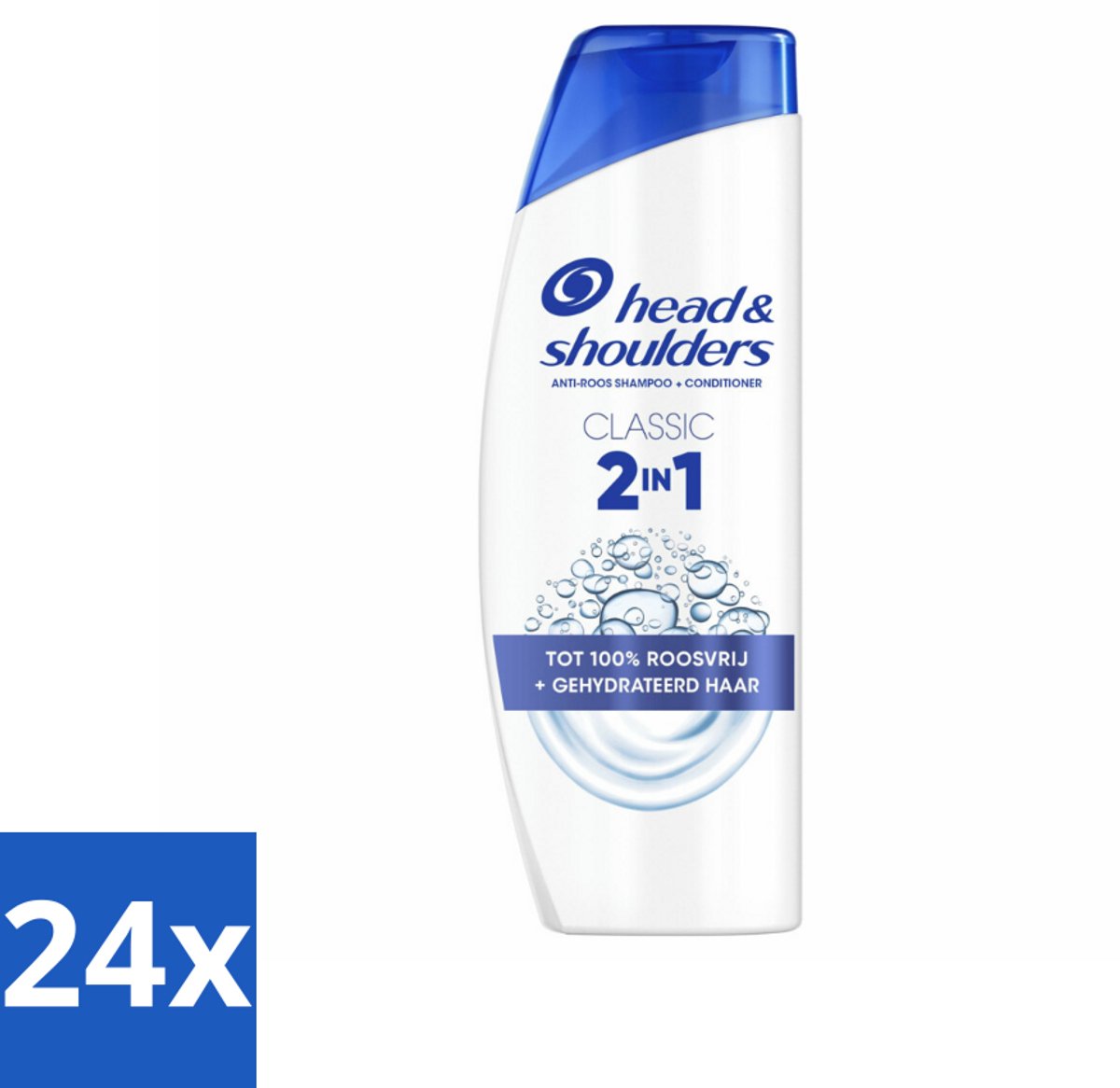 Head & Shoulders – 2-in-1 – Classic – 625 ml - Voordeelverpakking - 24 stuks
