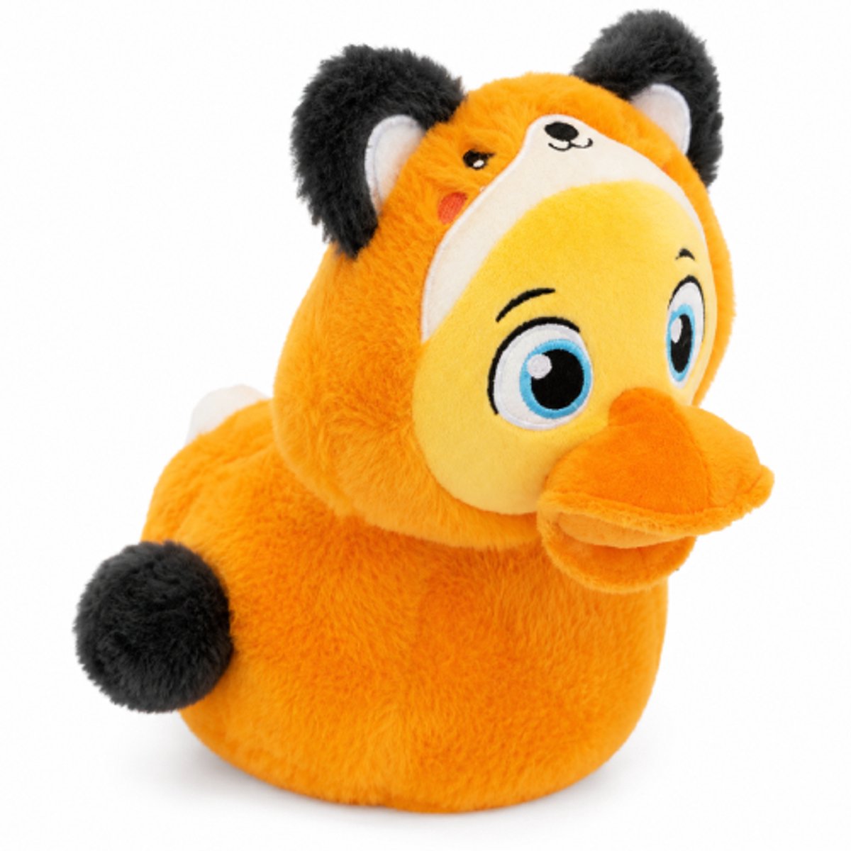 Eend in Vos Outfit Pluche Knuffel 30 cm - Speelgoed Knuffels voor Kinderen Jongens Meisjes - Duck Plush Toy