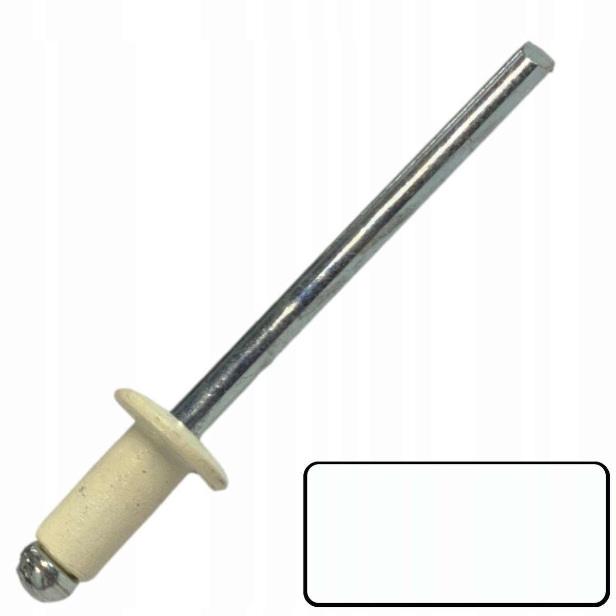 Merkloze blindklinknagels 4x8mm RAL9010 - 100 stuks