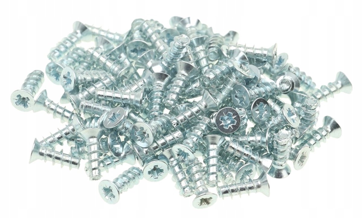 Euro Schroeven voor Meubels en Scharnieren - 6x13mm - 100 Stuks