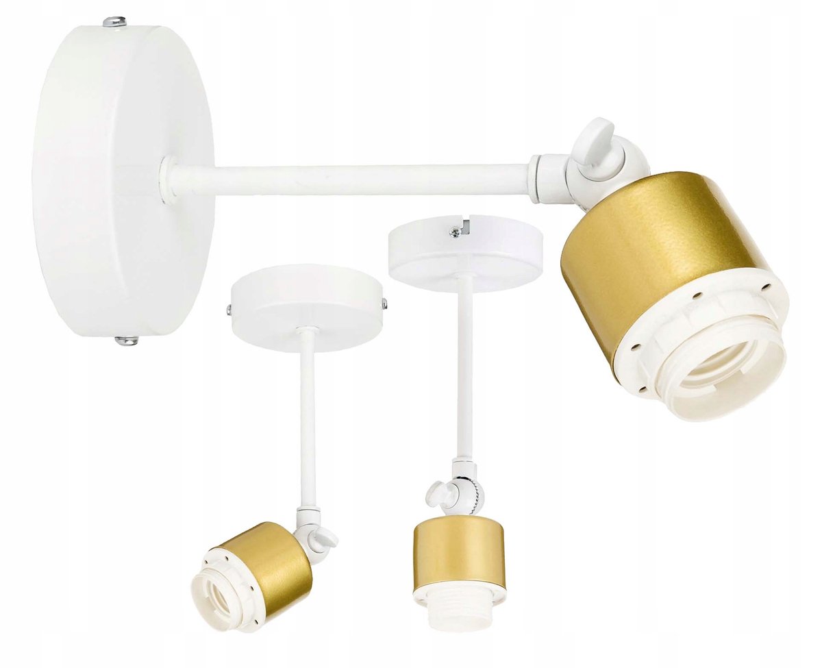 Merkloze Plafondlamp Basis E27 Verstelbaar Metaal voor Wand of Plafond