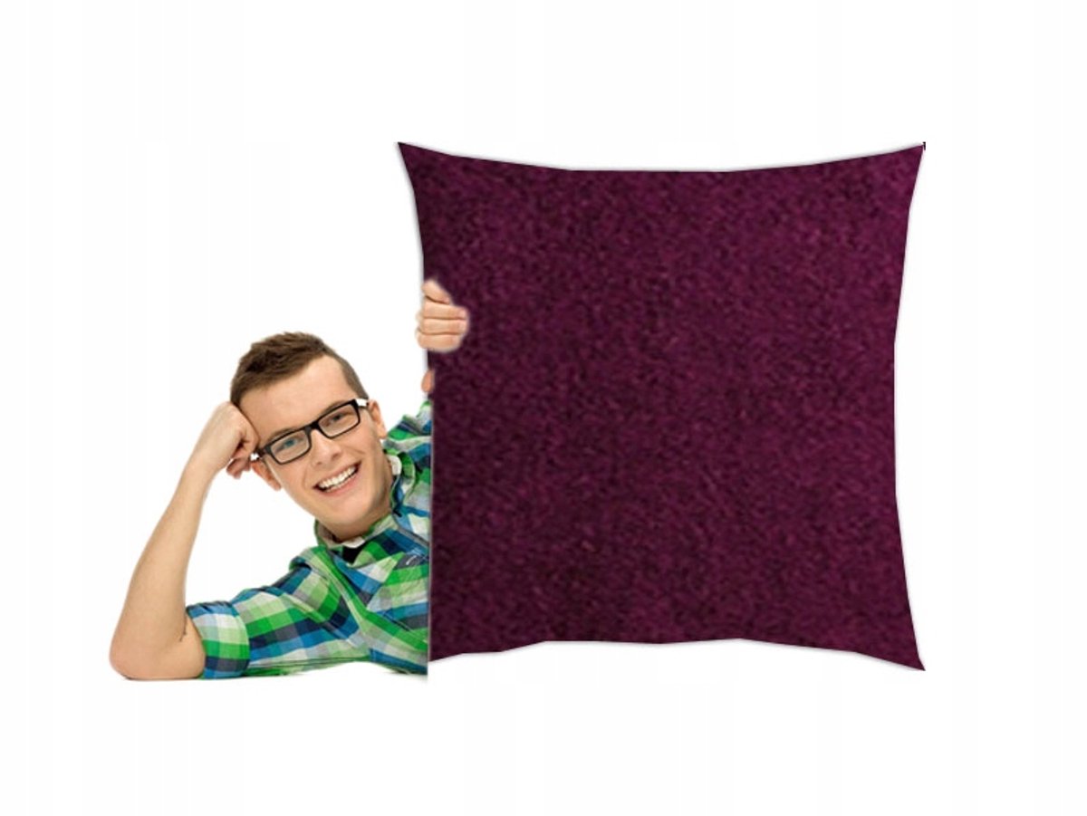 Kussenhoes Frottier 40x40 cm - Pruimkleurig