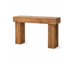 Bresht Consoletafel - Sidetable - Tafel - Haltafel - Stevig MDF - Rustiek landelijk bruin - Krasbestendig - 160 × 30 × 81 cm