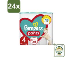 Pampers – Luierbroekjes – Pants Maat 4 – 66 Luiers - Voordeelverpakking - 24 stuks - Luier voor peuters - Actieve baby