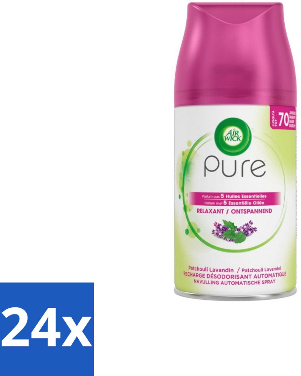 Air Wick – Navulling – Ontspannend – 250 ml - Voordeelverpakking - 24 stuks