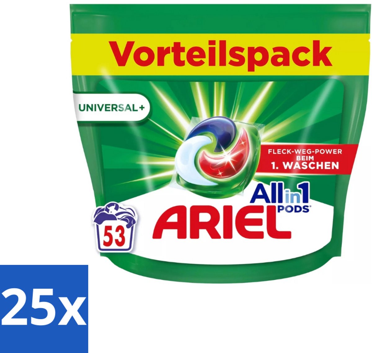 Ariel – Pods All-in-1 – Original – 53 wasbeurten - Bulkverpakking - 25 stuks