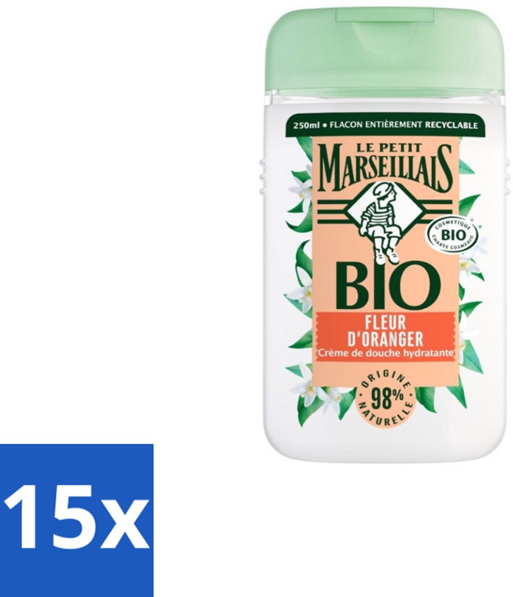 Le Petit Marseillais – Douchegel – Fleur d’Oranger – 250 ml - Bulkverpakking - 15 stuks