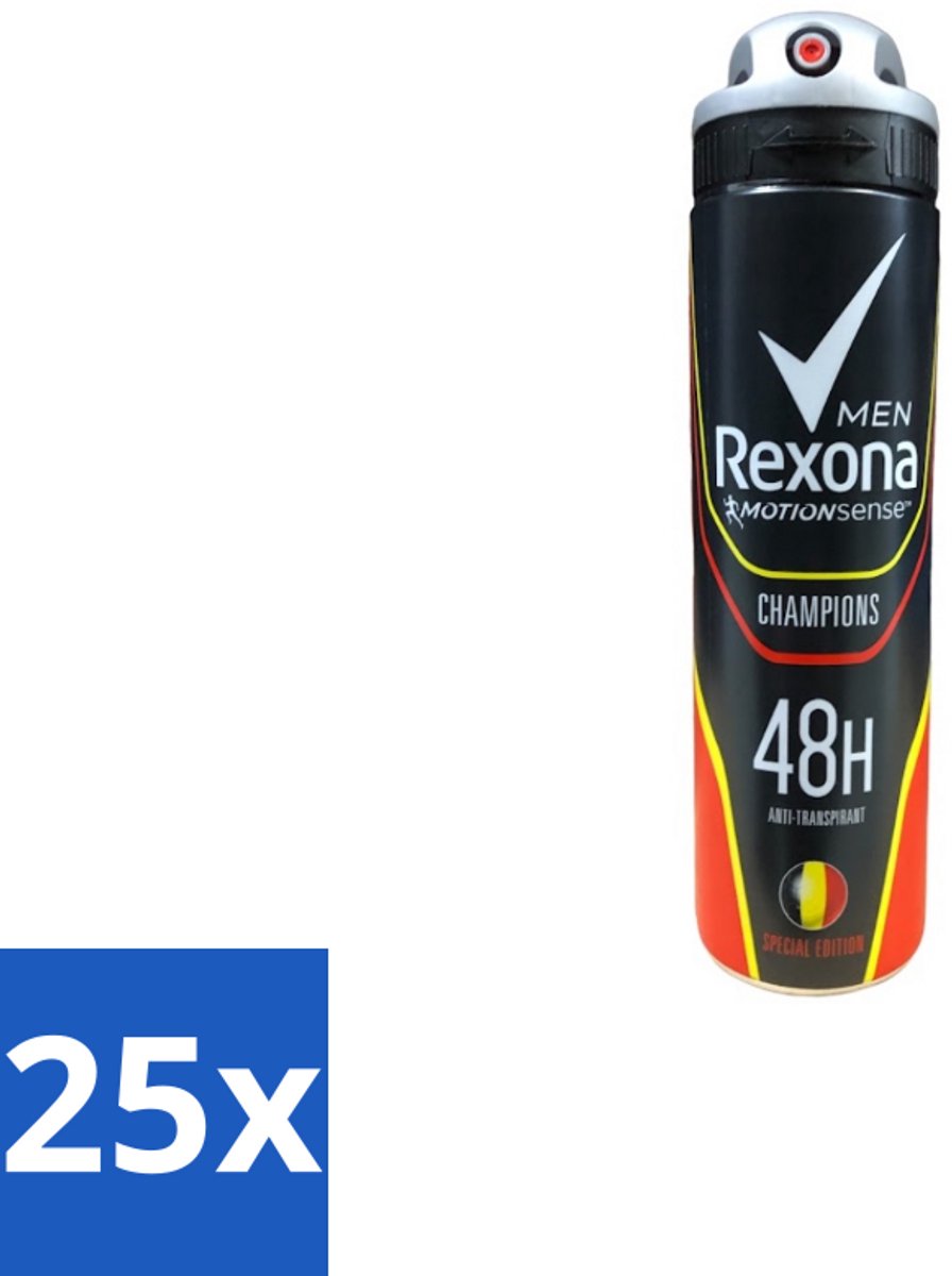 Rexona – Deodorant Spray – Champions – 150 ml - Bulkverpakking - 25 stuks