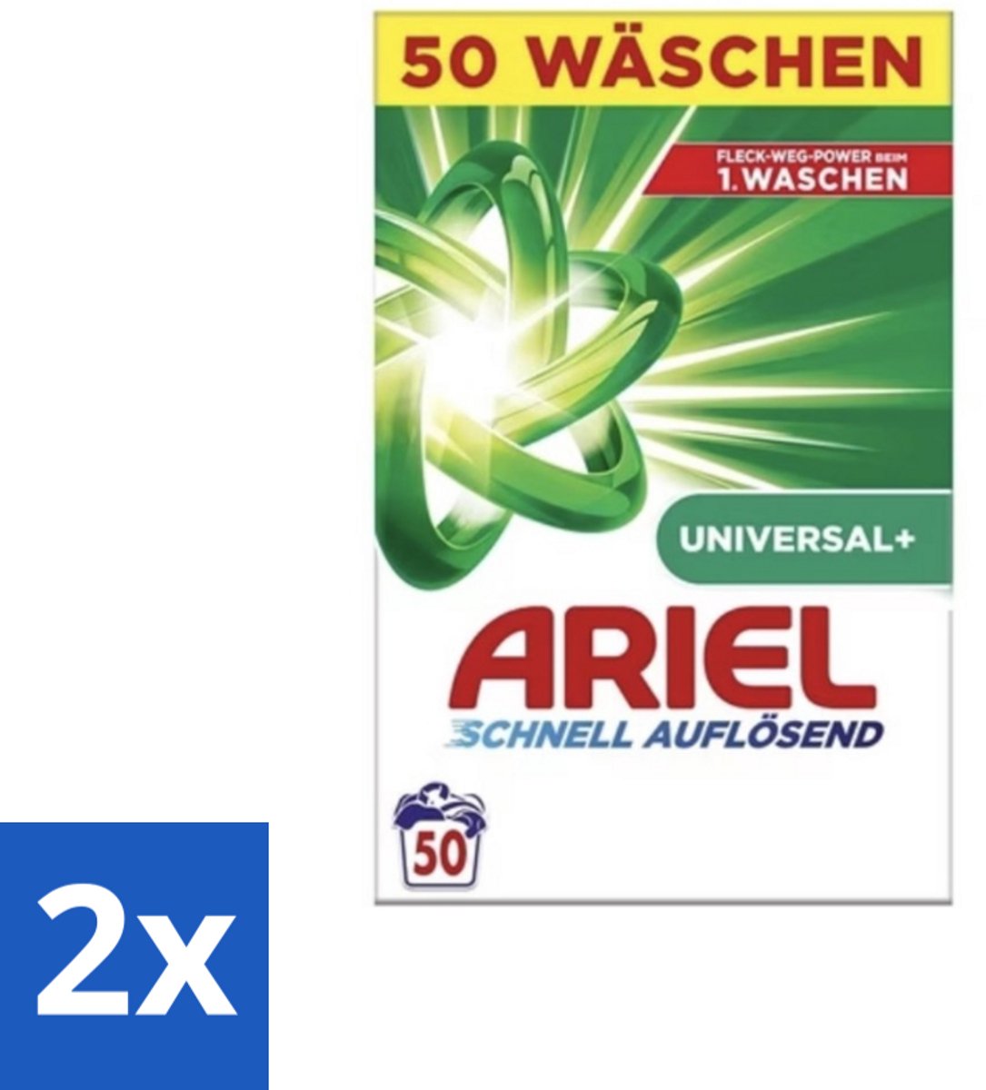 Ariel – Waspoeder – Original – 3 kg – 50 wasbeurten - Voordeelverpakking - 2 stuks