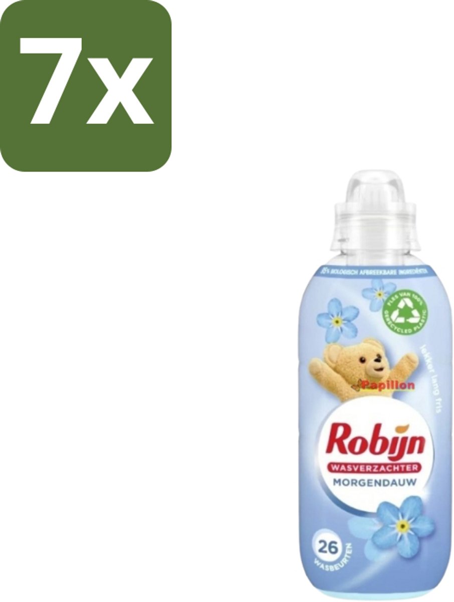 Robijn – Wasverzachter – Morgendauw – 650 ml - Bulkverpakking - 7 stuks