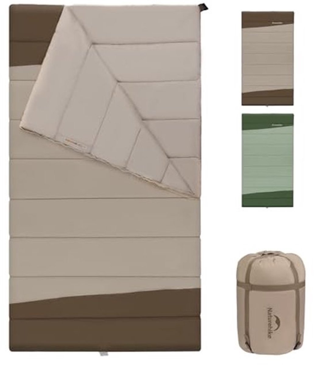 Bredere slaapzak voor 2 personen - dekenslaapzak voor volwassenen en kinderen, warm, wasbaar en draagbaar - perfect voor kamperen en outdooractiviteiten