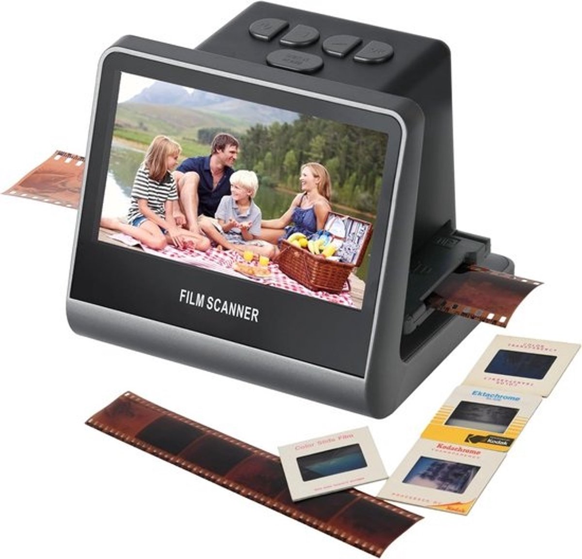 Film Scanner - Dia Scanner - Foto's Digitaliseren - 5" LCD Scherm - 22MP Resolutie - Zwart