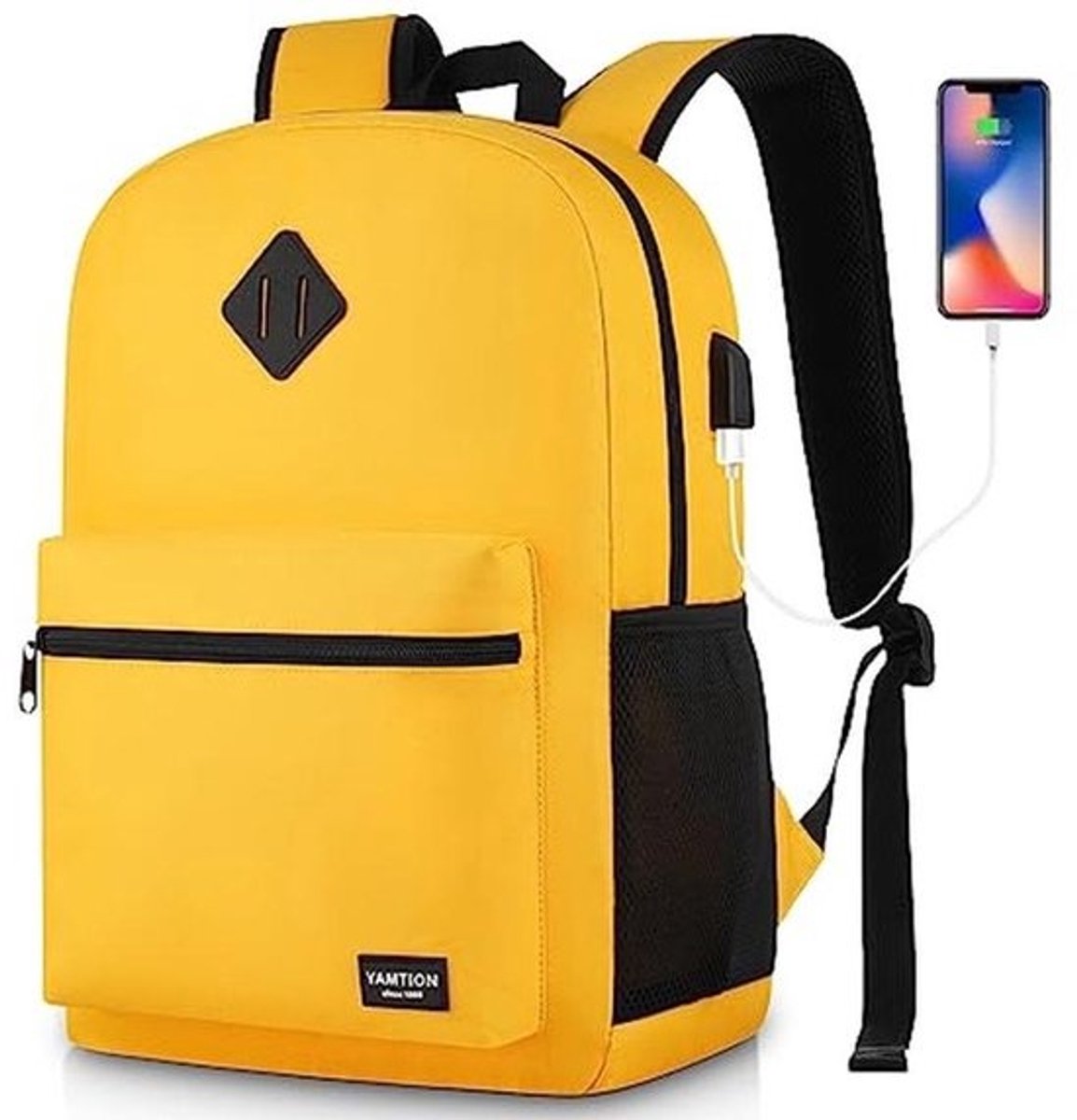 Laptoptas Dames Rugzak voor School en Reizen met USB Oplaadpoort