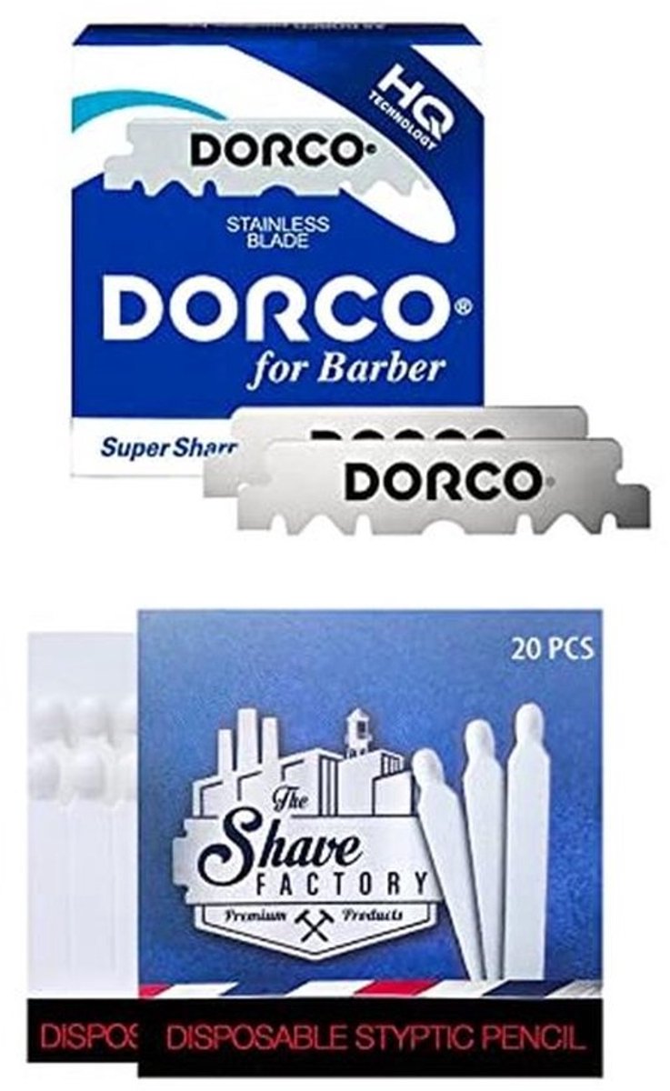 Stainless Steel Single Edge Razor Blades 100 Stuks + 20 Stuks Bloed Matches