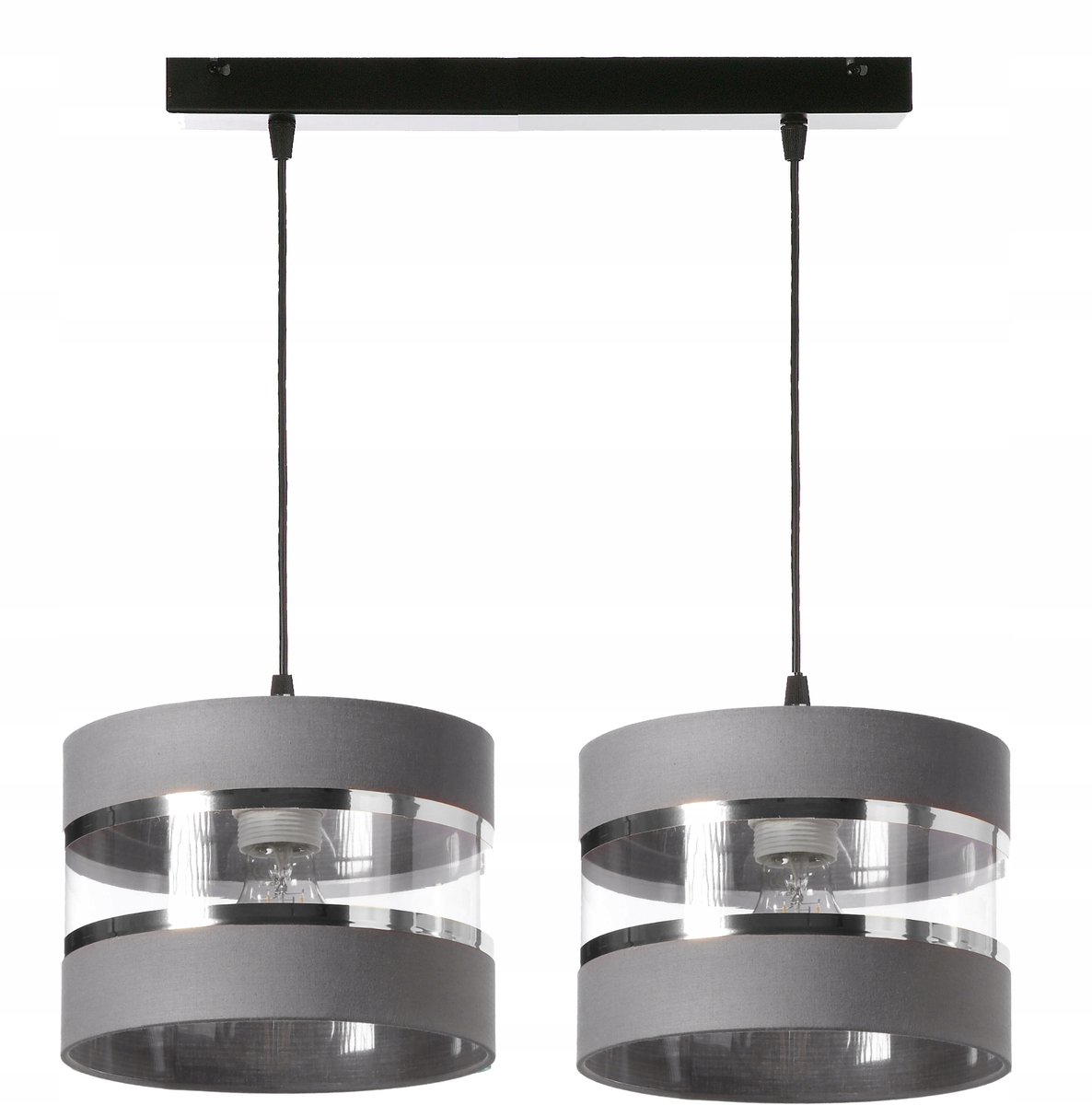 Moderne Plafondlamp met Glamour Kap - E27 Fitting