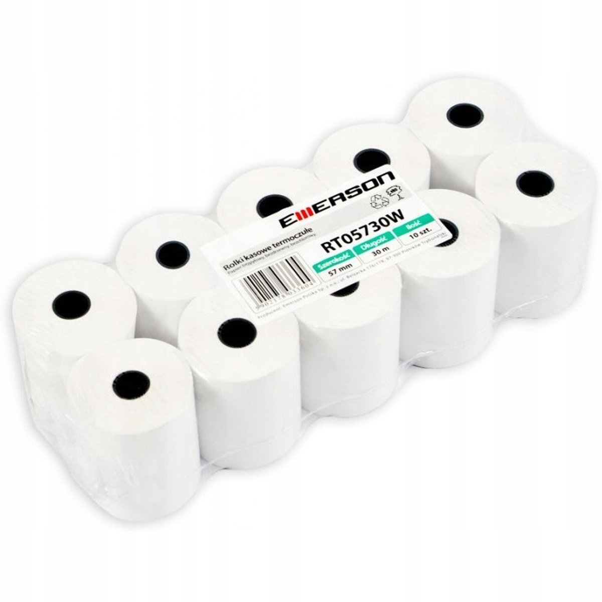 Emerson Thermische Kassabonnenrollen 38x30m BPA-Vrij - 10 Stuks