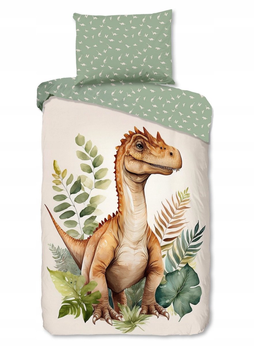 Dino Kinderbeddengoed 140x200 cm, Katoen, Dubbelzijdig