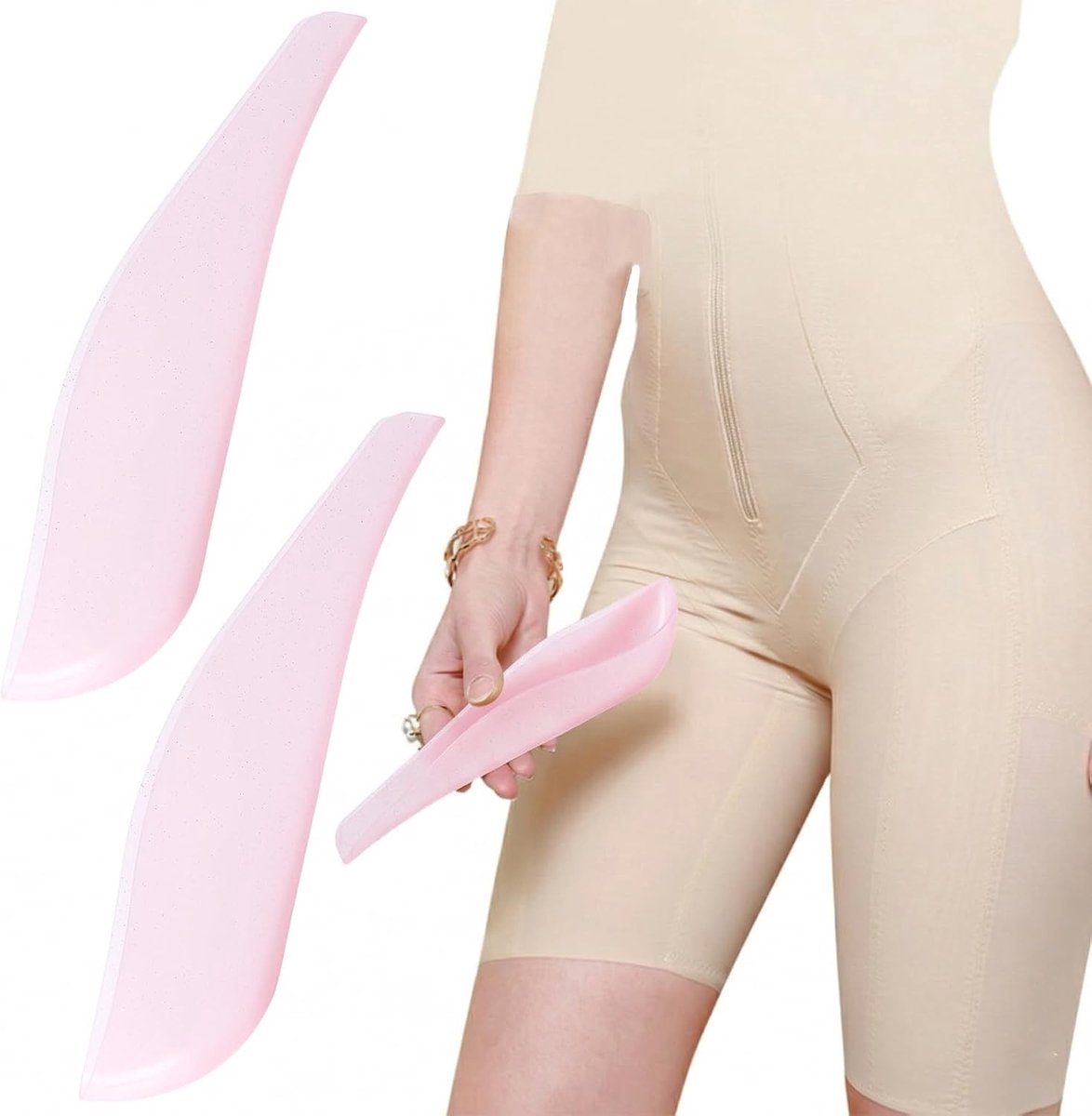 Draagbaar urinoir voor dames van silicone, ideaal voor outdoor activiteiten, camping en reizen, 2 stuks (roze)