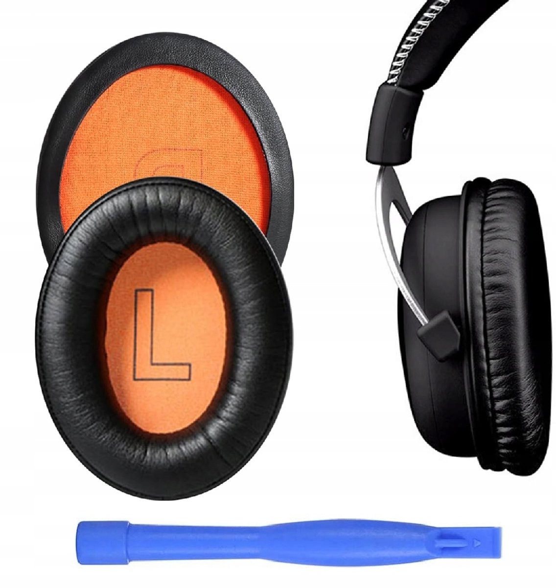 Vervangende Oorkussens voor Gaming Headsets - Zwart met Oranje Filters