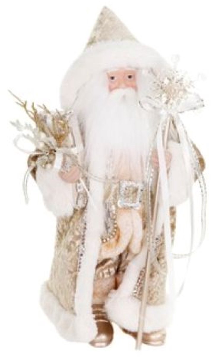 Goodwill - Kerstman - Crème - H51 cm
