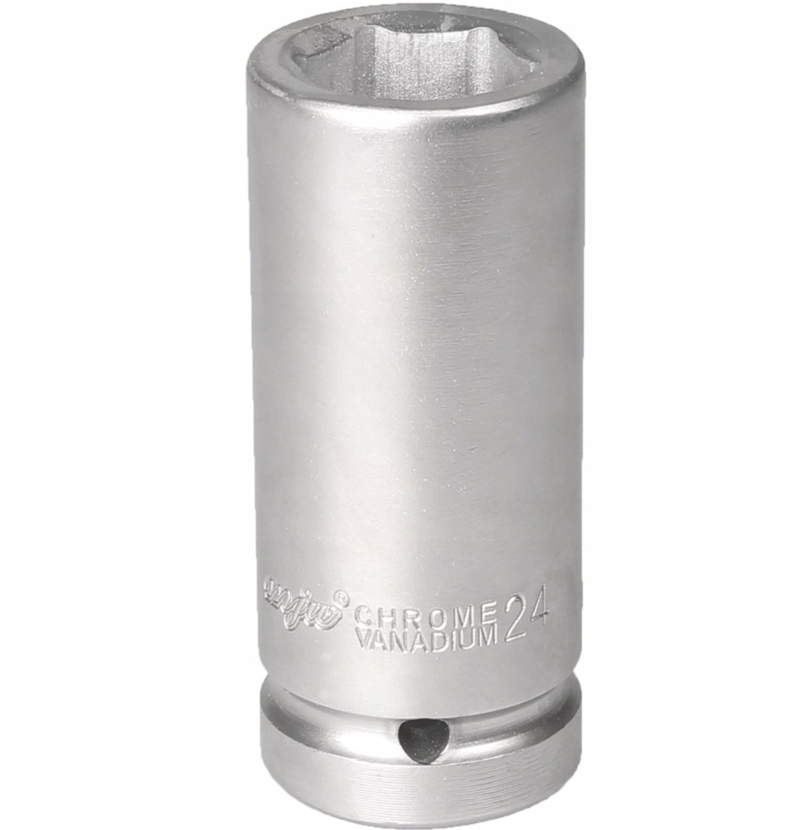 Verlengde 24 mm 6-hoek dop, CrV staal