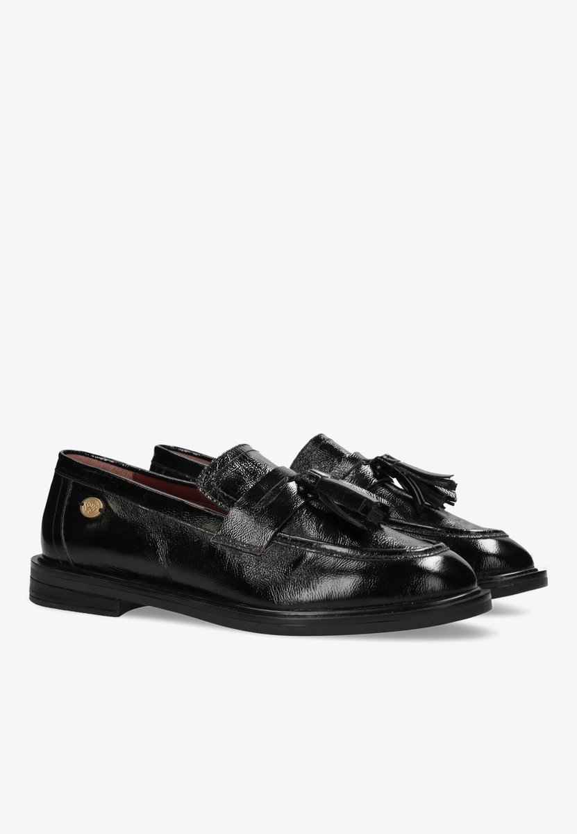 Fred De La Bretoniere - FAIRY MOCCY Loafer Wrinkle Patent Black - Maat 37