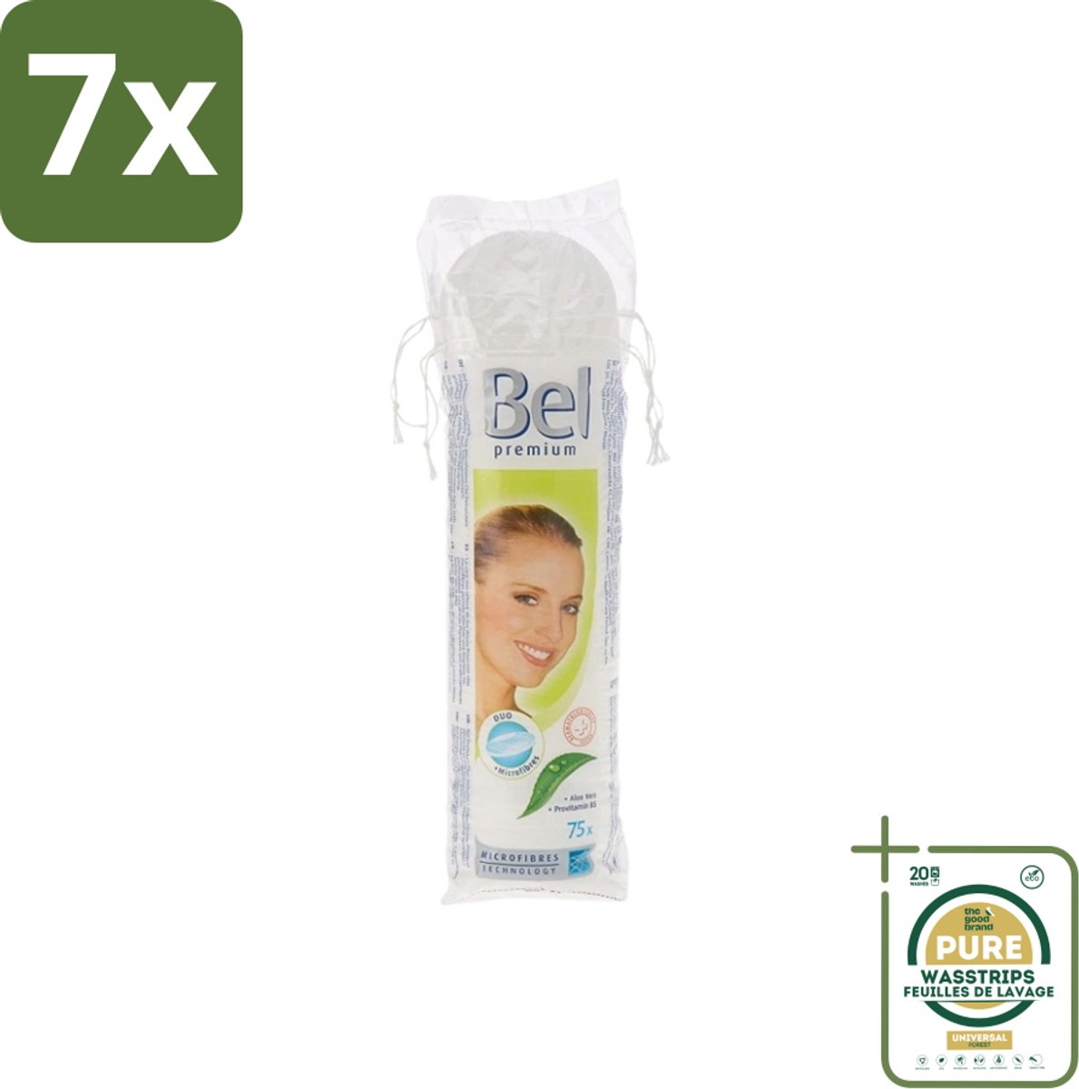 7 x Hartmann Bel - Wattenpads Premium Klein Rond - 75 stuks per verpakking - Grootverpakking - Wattenpads - Biologisch Katoen - Huidverzorging - Make-up Verwijderen - Gezicht Reinigen