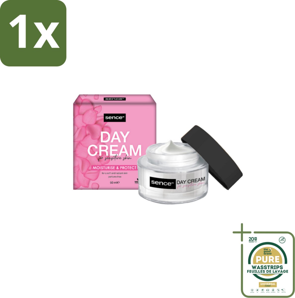 1 x Sence Dagcreme Voor Gevoelige Huid 50 ml- Gevoelige Huid Crème - Dagcrème - Verzorging - Hydraterende Crème - Huidbescherming