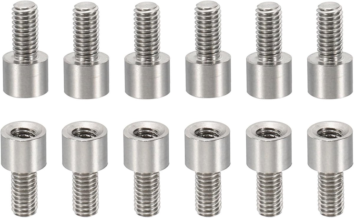 24 stks M3 afstandhouders, M3 4+6 mm afstandhouders afstandhouders aluminium schroefdraad afstandhouders kit 3 mm ID 5 mm OD metrische mannelijke vrouwelijke draad adapters voor printplaat PCB