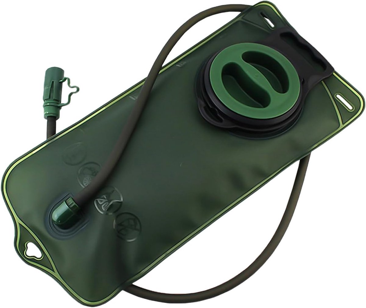 1 stuks 2 l legergroene waterzak, wandelwaterzak, wateropslagcontainer, waterzak navulverpakking, wandelaccessoires