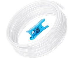 PTFE-slang för 1,75 mm Filament Med Skärare för Bamboo Lab A1/A1 mini/P1P/P1S/X1C extruder, 2.5mm IDx4mm OD Length 5M Bowden-slang Compatible with K1/K1 Max/Ender 3 V3 (Transparent)