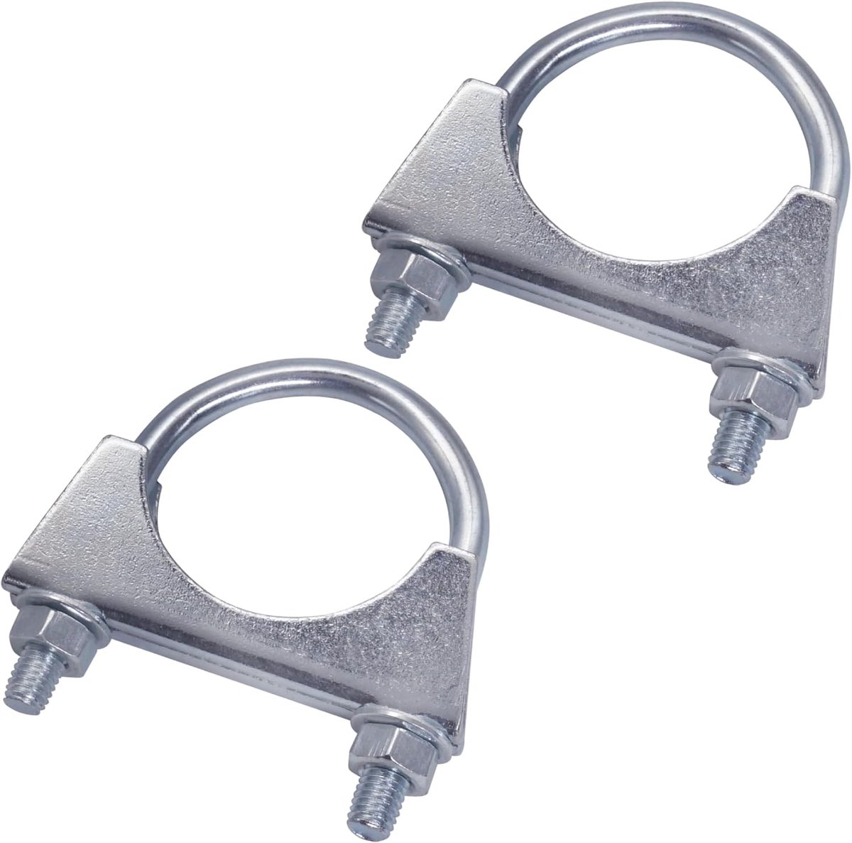 Buisklemmen voor 60 mm diameter buizen, U-boutklemmen, verzinkte pijpbeugels
