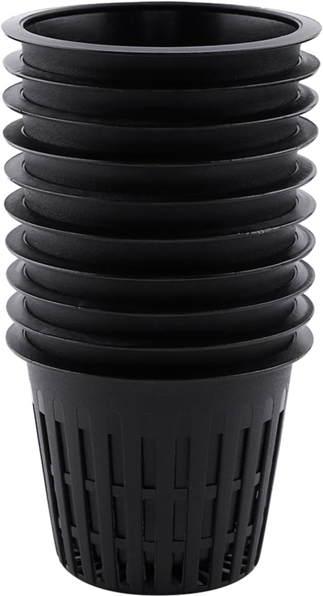 10 stuks Hydrocultuur Grondloze Teelt Trays voor Waterkwekerij en Planten Kweken, Ideaal voor Groente, Gras Cultiveren en Kloon Tuinieren (Zwart)