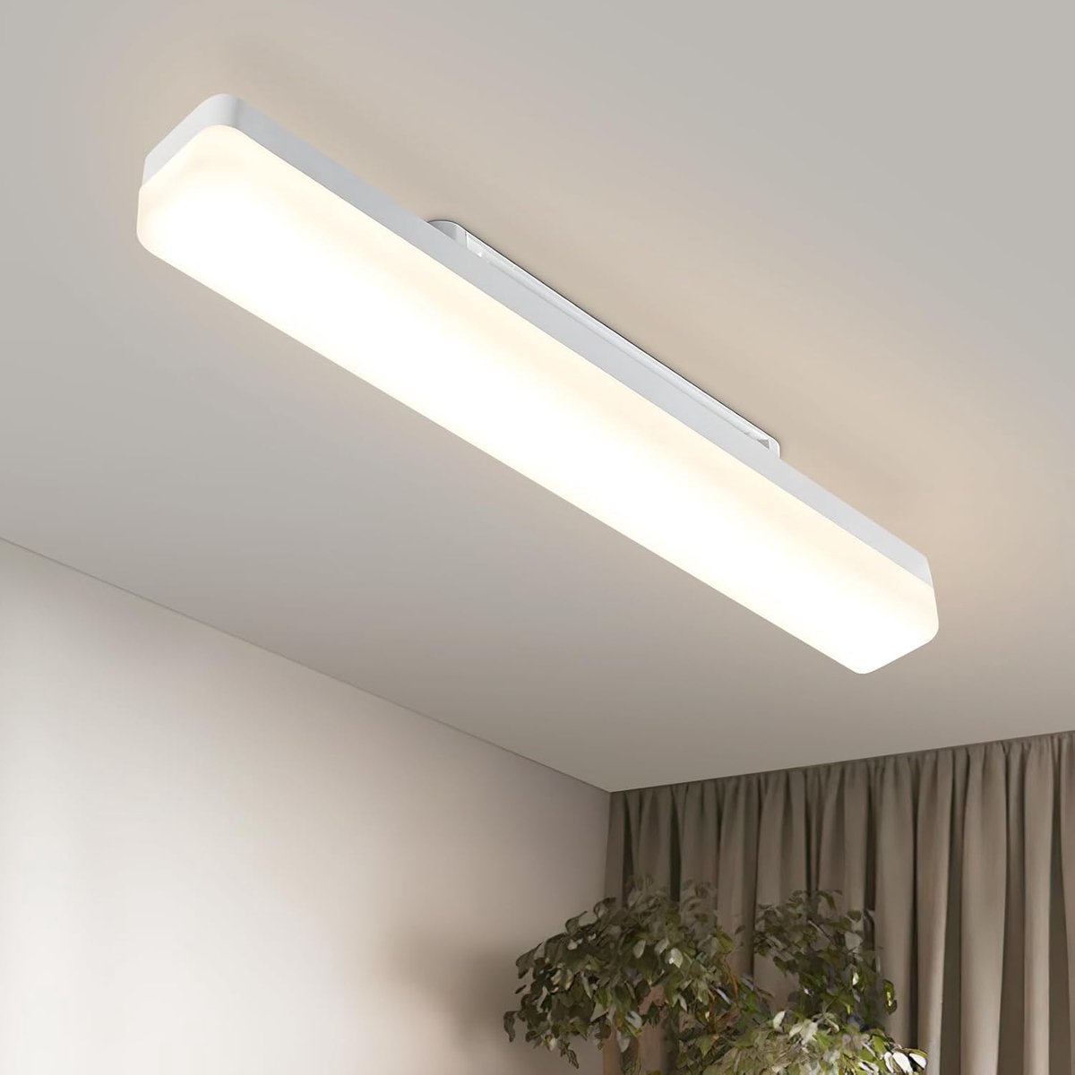 Led-plafondlamp, daglicht, wit, 4000 K, voor keuken, woonkamer, slaapkamer, balkon, hal, garage, kelder, IP20, wandlamp (40 cm)