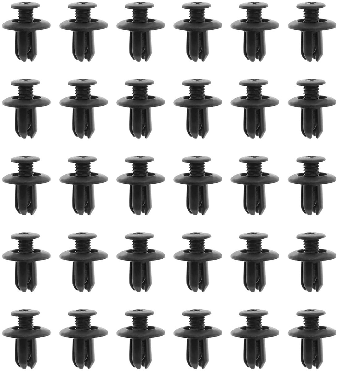 Lord of the Tools 30 STKS 8mm Plastic Klinknagel Panel Clips 992650625 9046706017 8659028000 Uitbreiding Klinknagels Bevestigingsclips Push-Type Retainer voor Auto Voorbumper Spatbord Body Trim