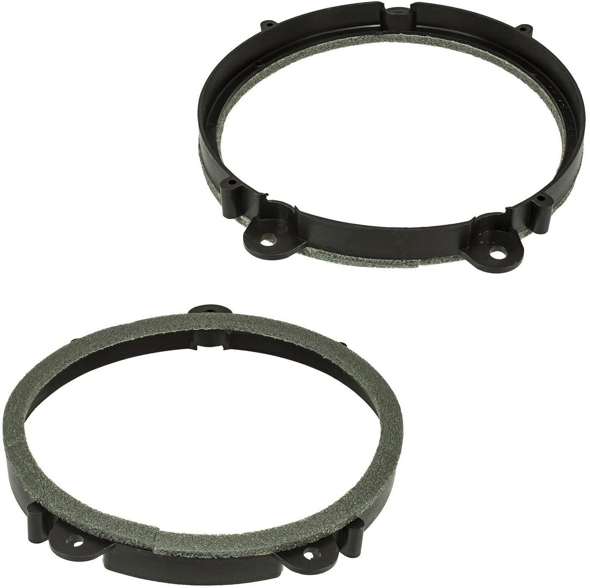 tomzz Audio 2845-006-1 Luidspreker ringen adapter beugels compatibel met Renault Clio 3 Twingo 2 en 3 deur voor 165mm DIN luidsprekers